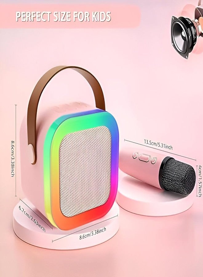 Lebami Wireless Bluetooth Karaoke Speaker for Kids & Adults - Portable Speaker with Dynamic Lights, Built-in Microphone, for Girls, Boys & Toddler - Image 2